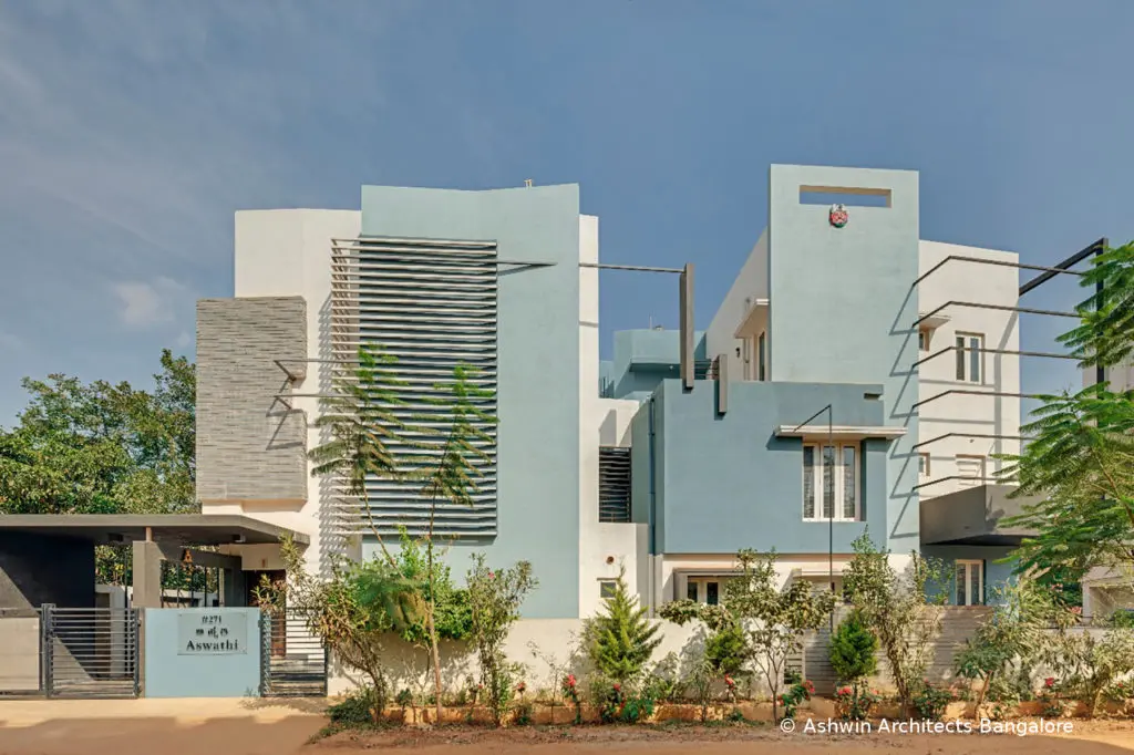 architecture firms in bangalore - independent-villa-house-front-elevation-design-40x50-site