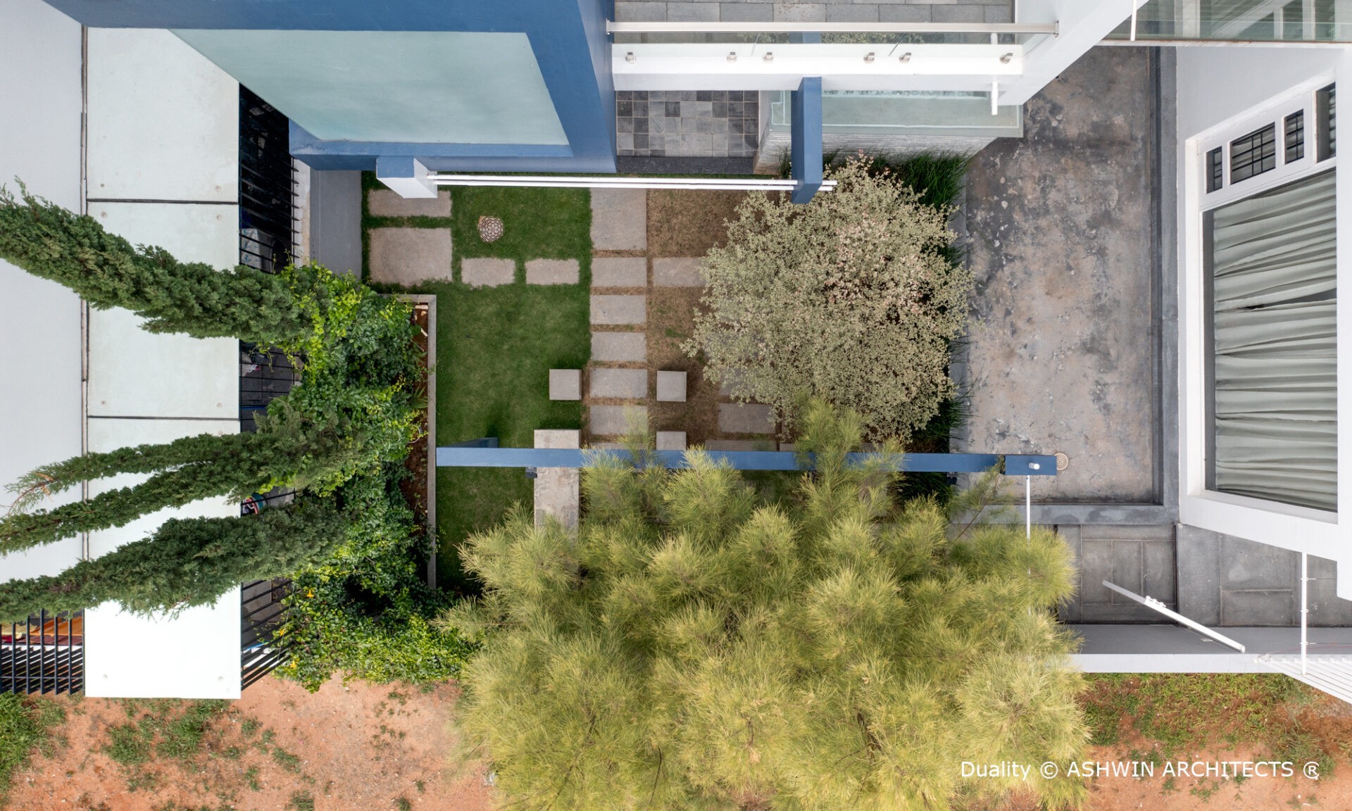 bangalore-architects-near-me-100x80-plot-duplex-house-design-top-view
